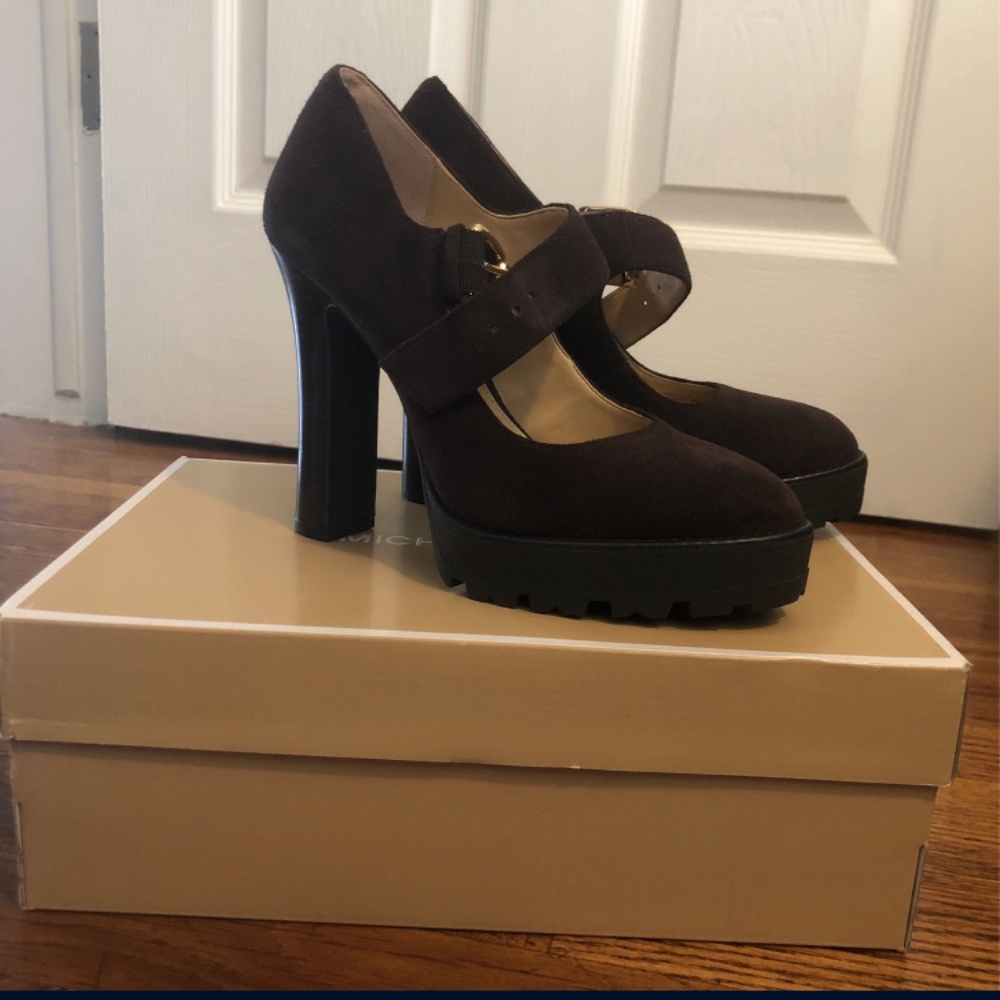 Mary Jane Michael Kors sz. 7 coffee suede